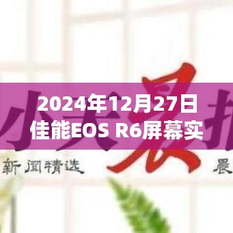 佳能EOS R6实时预览与拍摄效果差异解析