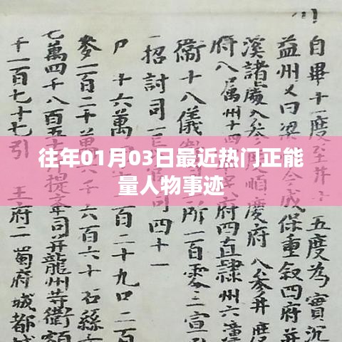 正能量人物事迹盘点,励志故事回顾