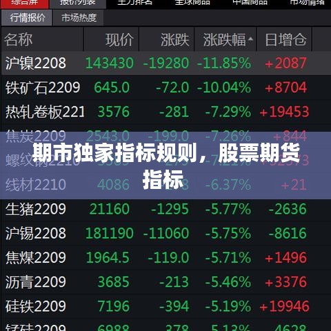 期市独家指标规则，股票期货指标 