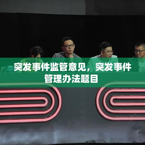 突发事件监管意见,突发事件管理办法题目