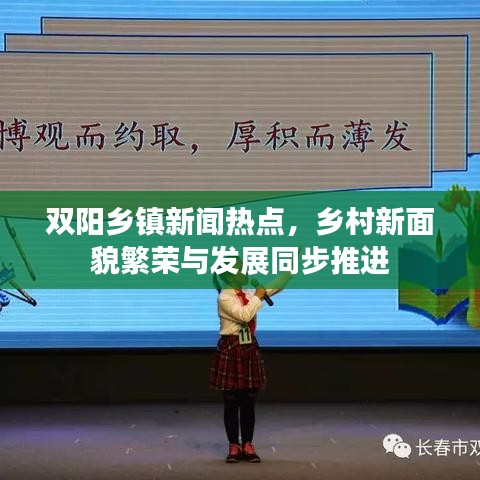双阳乡镇新闻热点,乡村新面貌繁荣与发展同步推进