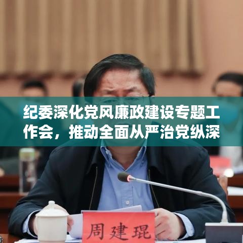 纪委深化党风廉政建设专题工作会,推动全面从严治党纵深发展