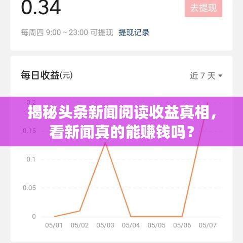揭秘头条新闻阅读收益真相,看新闻真的能赚钱吗?